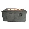 Gray Cement Rectangle Fire Pit - Nusa-2