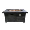 Colombo Weathered Brown Rectangle Fire Pit - Nusa-2