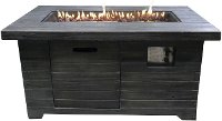 Colombo Weathered Brown Rectangle Fire Pit - Nusa-2