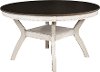 White and Brown Round Dining Table - Perrin