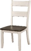 Brown and White Dining Chair - Perrin