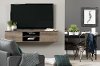 11503 Weathered Oak Wall Mounted Media Console - Agora-1