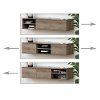 11503 Weathered Oak Wall Mounted Media Console - Agora-3