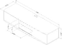 11503 Weathered Oak Wall Mounted Media Console - Agora-6