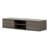 11504 Gray Maple Wall Mounted Media Console - Agora