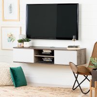 Weathered Oak Wide Wall Medial Console - Agora