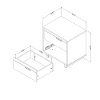 11754 Modern Industrial Gray Oak and Plank Nightstand - Fynn-3