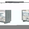11755 Modern Plank Gray Oak Chest of Drawers - Fynn