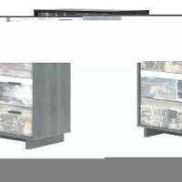 11755 Modern Plank Gray Oak Chest of Drawers - Fynn