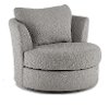Casual Contemporary Slate Gray Swivel Chair - Emerson
