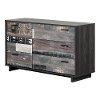 11756 Modern Industrial Gray Oak Plank Dresser - Fynn-1