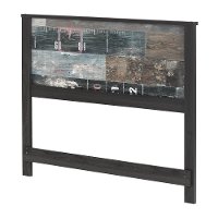 11757 Modern Plank Gray Oak Full Headboard - Fynn-4
