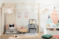 11627 Modern Natural Pine Twin House Bed - Sweedi-3