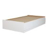 11831 Contemporary White Twin Storage Bed - Sweedi-2