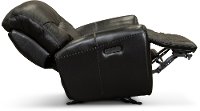 Black Leather-Match Power Glider Recliner - Blaise-3