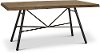 Industrial Pine and Metal Dining Room Table - Flatiron