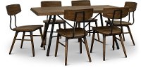 Industrial Pine and Metal Dining Room Table - Flatiron-2