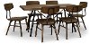Industrial Pine and Metal 5 Piece Dining Set - Flatiron
