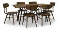 Industrial Pine and Metal 5 Piece Dining Set - Flatiron