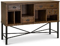 Industrial Pine and Metal Sideboard - Flatiron