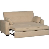 Sand Tan Queen Sofa Bed - Orlando-2