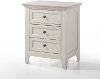 Casual Classic Rustic White Nightstand - St. Mortiz