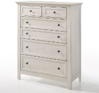 Casual Classic Rustic White Chest of Drawers - St. Mortiz
