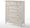 Clearance Casual Classic Rustic White Chest of Drawers - St. Mortiz