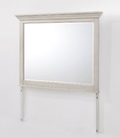 Casual Classic Rustic White Mirror - St. Mortiz