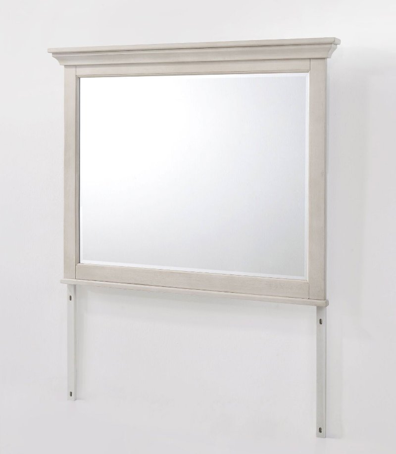 Casual Classic Rustic White Mirror St Mortiz