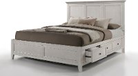 Casual Classic White King Storage Bed - St. Mortiz