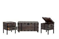 Antique Gray 3 Piece Coffee Table Set - Brixton-2