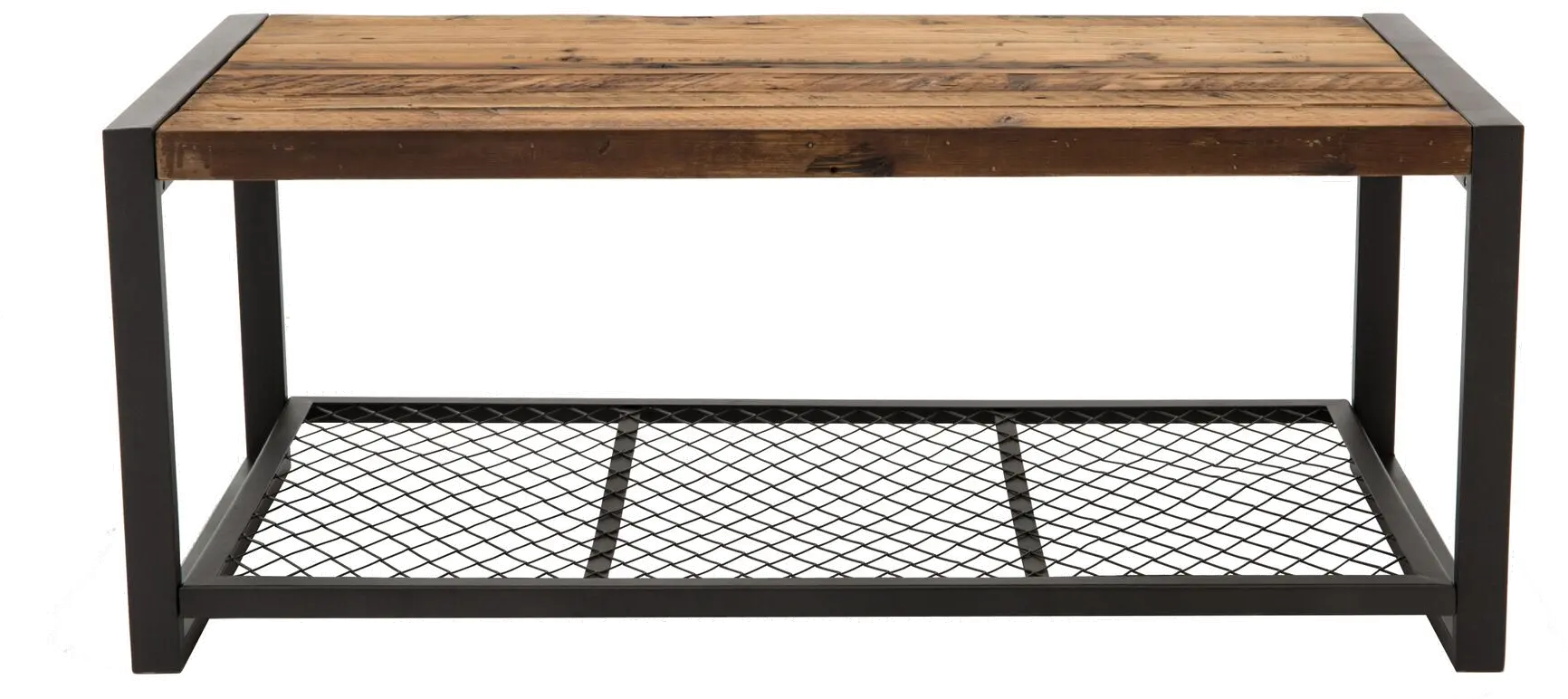 Metal/ Reclaimed Wood Coffee Table - Brixton-2