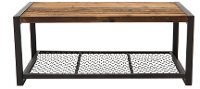 Metal/ Reclaimed Wood Coffee Table - Brixton-2