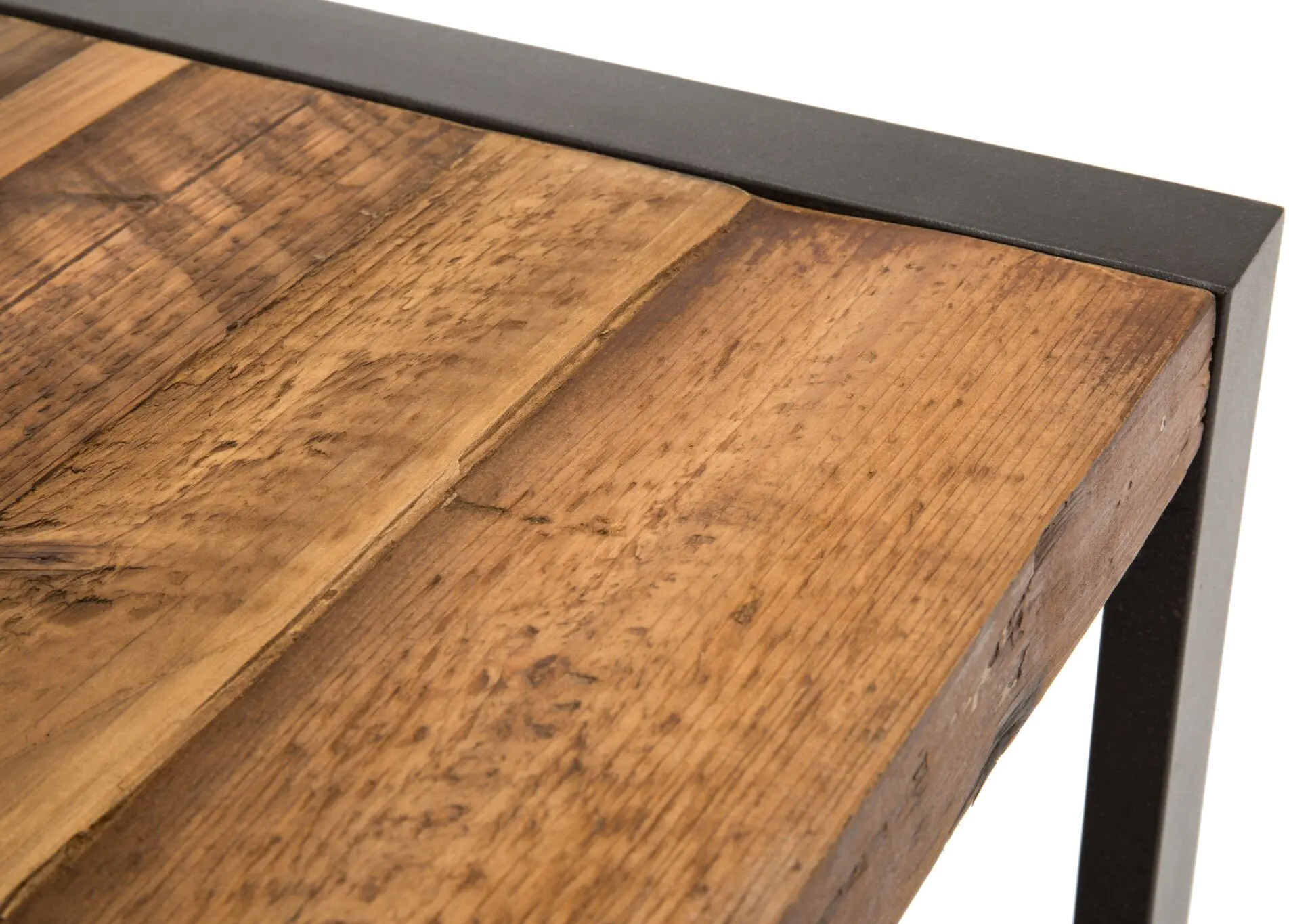Metal/ Reclaimed Wood Coffee Table - Brixton-3