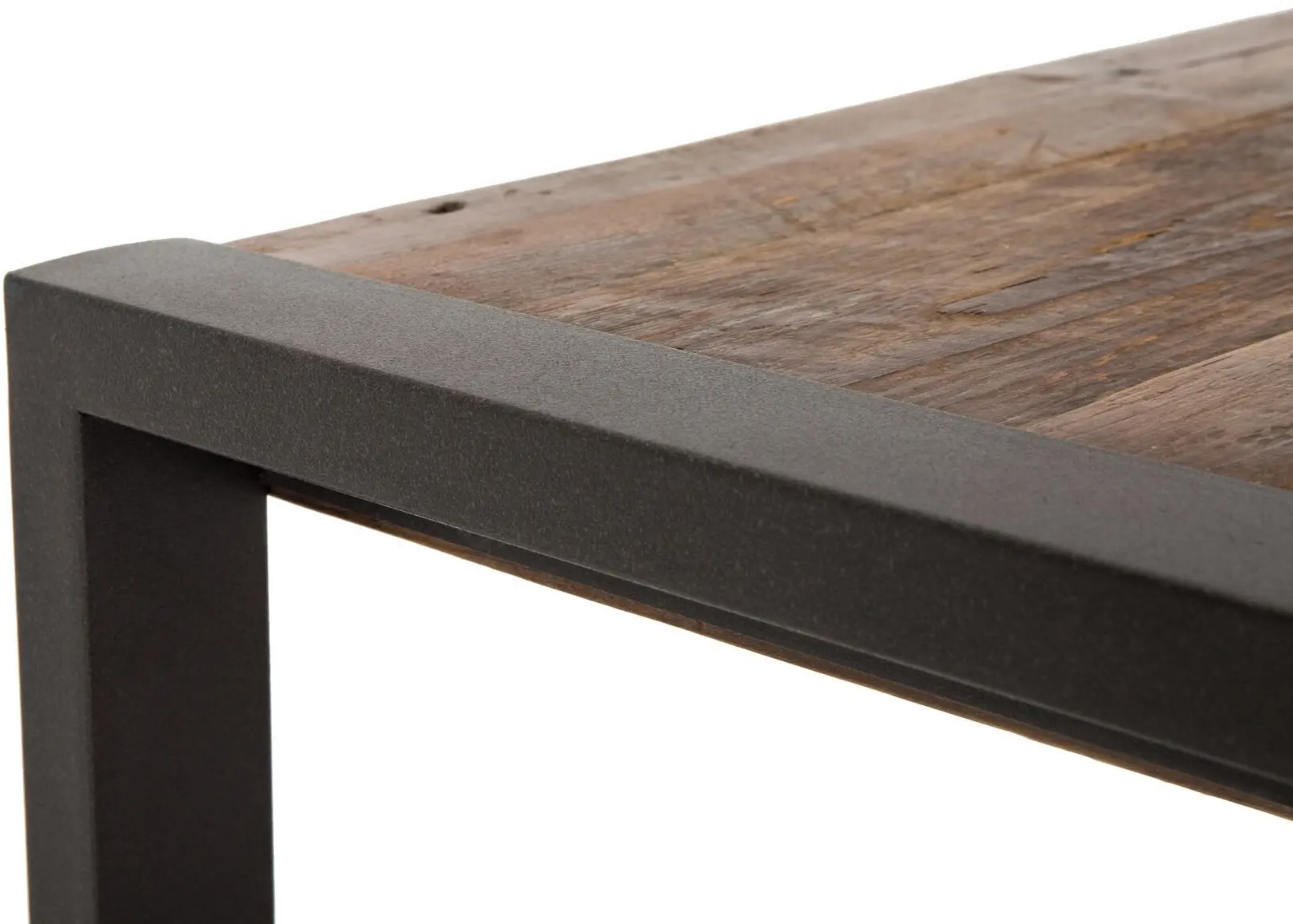 Metal/ Reclaimed Wood Coffee Table - Brixton-4