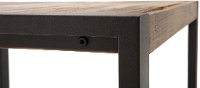 Metal/ Reclaimed Wood Coffee Table - Brixton-5