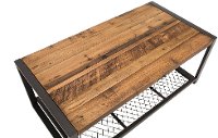 Metal/ Reclaimed Wood Coffee Table - Brixton-8