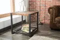 Metal/ Reclaimed Wood End Table - Brixton