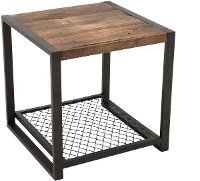 Metal/ Reclaimed Wood End Table - Brixton-3