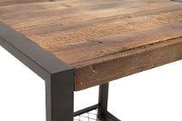 Metal/ Reclaimed Wood End Table - Brixton-4