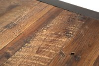 Metal/ Reclaimed Wood End Table - Brixton-5