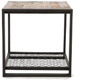 Metal/ Reclaimed Wood End Table - Brixton-8