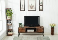 Natural Brown Wooden 60 Inch TV Stand - Brixton
