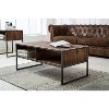 Natural Wood Brown Coffee Table - Brixton-8