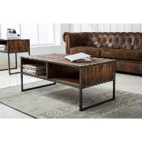 Natural Wood Brown Coffee Table - Brixton-8