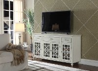 Contemporary White TV Stand (60 Inch) - Copeland