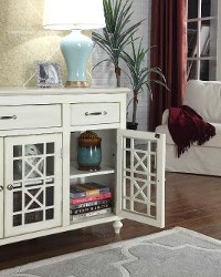 White Contemporary 60 Inch TV Stand - Copeland-3