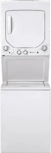 GUD24ESSMWW GE Spacemaker Washer and Electric Dryer Pair - White
