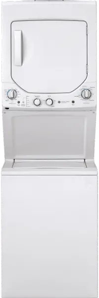 GUD24ESSMWW GE Spacemaker Washer and Electric Dryer Pair - White